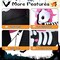 Costway 5.5 FT Halloween Inflatable Skeleton Unicorn Blow Up Yard Decoration